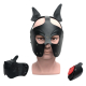 665 Playful Pup Hood All Black