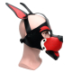 665 Playful Pup Hood Black/Red/White