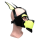 665 Playful Pup Hood Black/Yellow