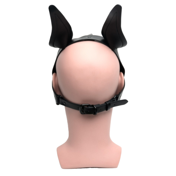 665 Playful Pup Hood Black/Yellow