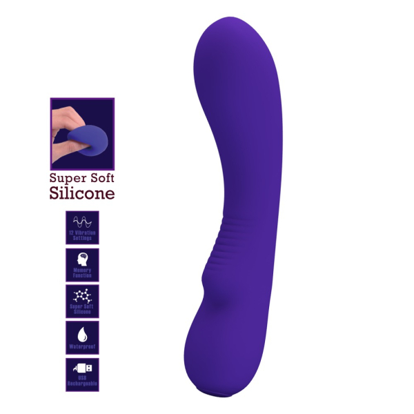 Vibrating Prostate Stimulator Matt 15 x 4cm Indigo