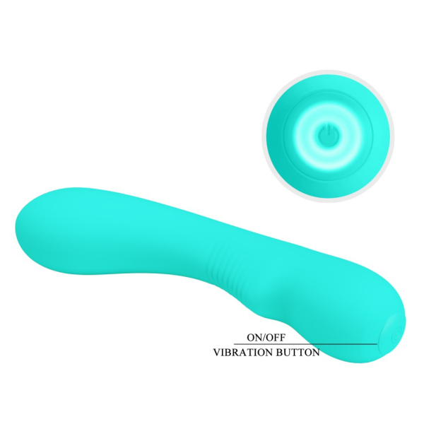 Matt Estimulador Prostático Vibrador 15 x 4cm Turquesa