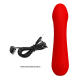 Vibro Point G CETUS 15 x 3.5cm Rouge