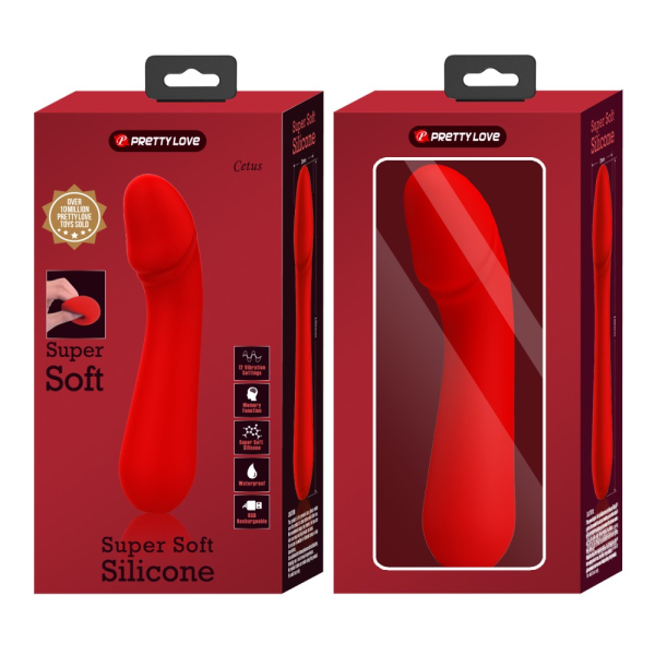 Stimolatore prostatico CETUS 15 x 3,5 cm rosso