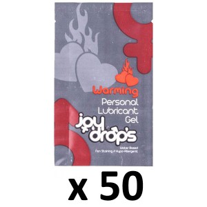 Joy Drops Warming Lubricant Dosettes 5mL x50