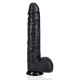 Dildo Extra Long 26.5 x 6.5cm Black