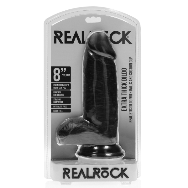 Dildo Extra Thick 16 x 6cm Black