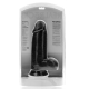 Dildo Extra Thick 18 x 7.5cm Schwarz