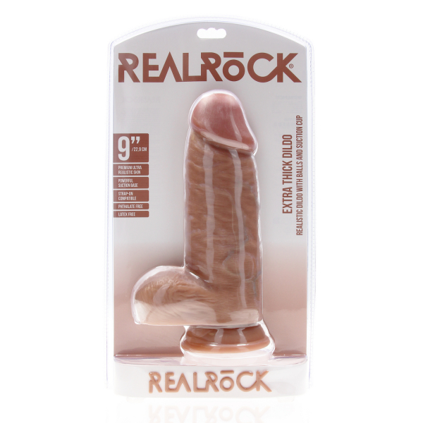 Dildo Extra Thick 18 x 7.5cm Braun