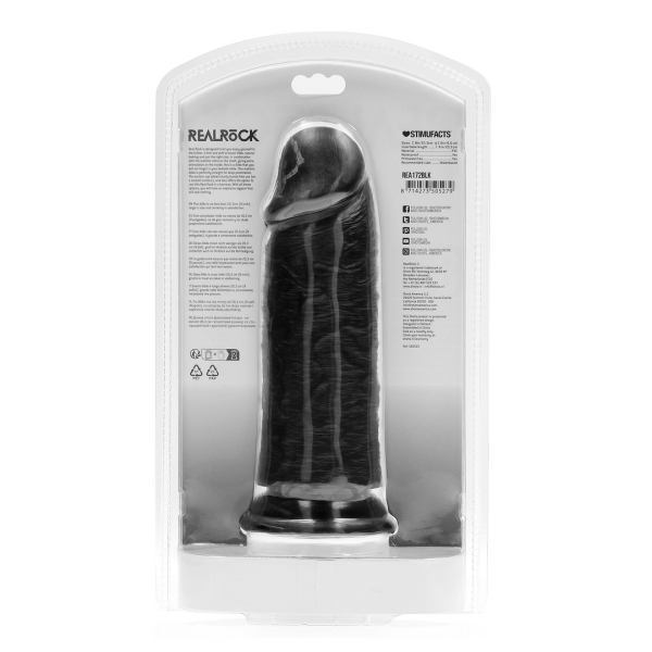 Dildo extra spesso 20,5 x 6,5 cm nero