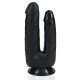 Double Trouble Dildo 15 x 4.5cm Black