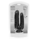 Double Gode Double Trouble 15 x 4.5cm Noir