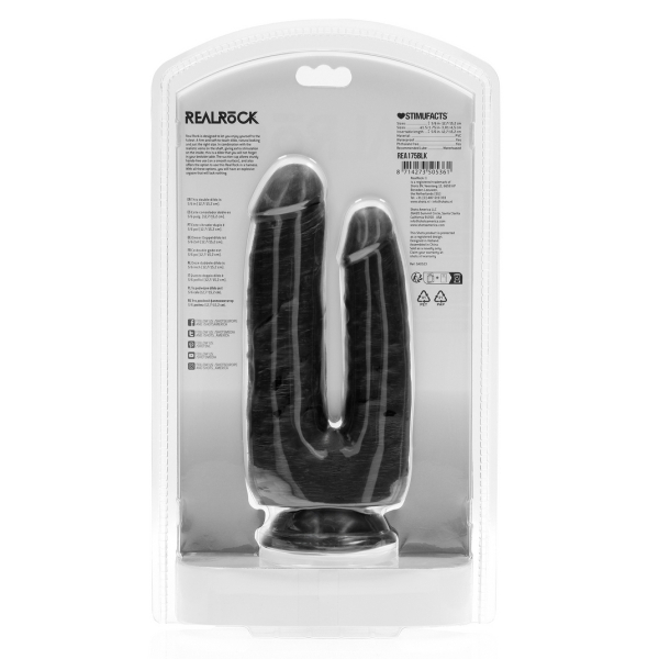 Dildo Double Trouble 15 x 4,5cm Preto