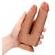 Double Trouble Dildo 5/6 - 12,7/15,2 cm - Tan