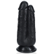 Double Gode Two In One 15.5 x 6.5cm Noir