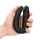 Dildo doppio a forma di U 12 x 3 cm nero