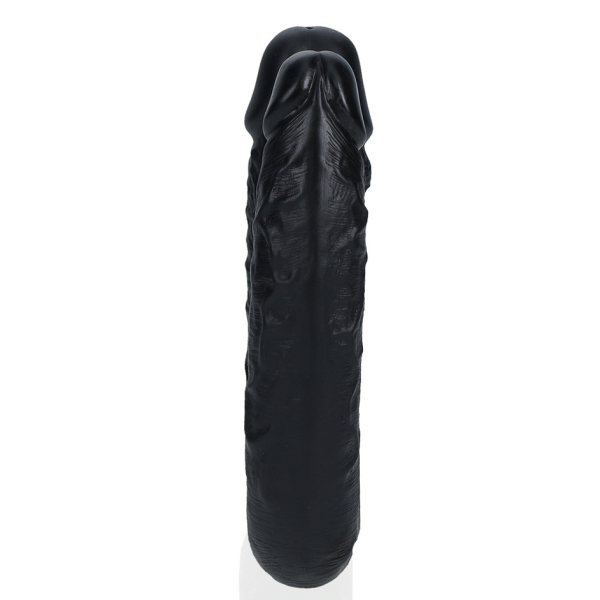 Dildo duplo em forma de U 12 x 3cm preto