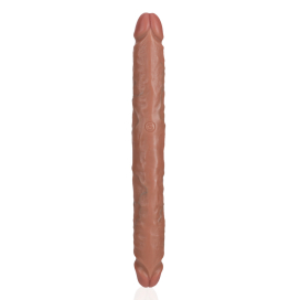 Real Rock Double Gode Straight Slim 30.5 x 3.5cm Marron