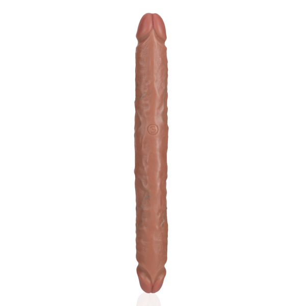 Double Gode Straight Slim 30.5 x 3.5cm Marron