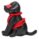 Faux Dog Rover 24cm Preto