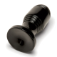 Ribbed Plug - Black