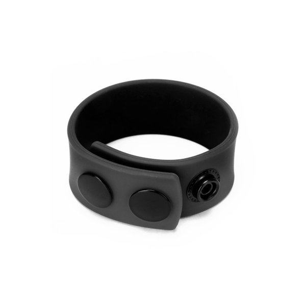 Cockring ajustable en silicone COCK STRAP Noir