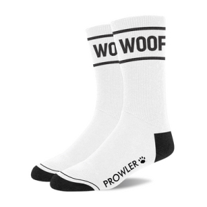 Prowler RED Woof White Socks