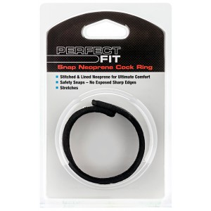 Perfect Fit Adjustable Cockring Neoprene 4 snaps