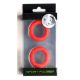 Lot de 2 Anneaux péniens Silicone READY RINGS 28 mm Rouges