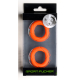 Lot de 2 Cockrings Silicone READY RINGS 28 mm Orange