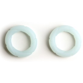 Lot de 2 Cockrings Silicone READY RINGS 28 mm Phosphorescents