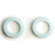 Lot de 2 Anneaux péniens Silicone READY RINGS 28 mm Phosphorescents