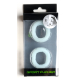 Lot de 2 Anneaux péniens Silicone READY RINGS 28 mm Phosphorescents