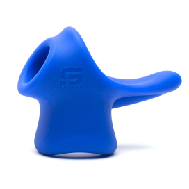 Sport Fucker Ballstretcher Silicone Big Tailslide 30 mm - Height 50 mm Blue