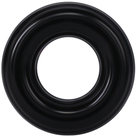 RockSolid by Doc Johnson Cockring THE RIBBED DONUT 28 mm Noir