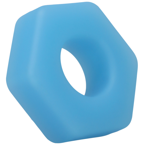 The Cog anillo de pene fosforescente 22 mm Azul