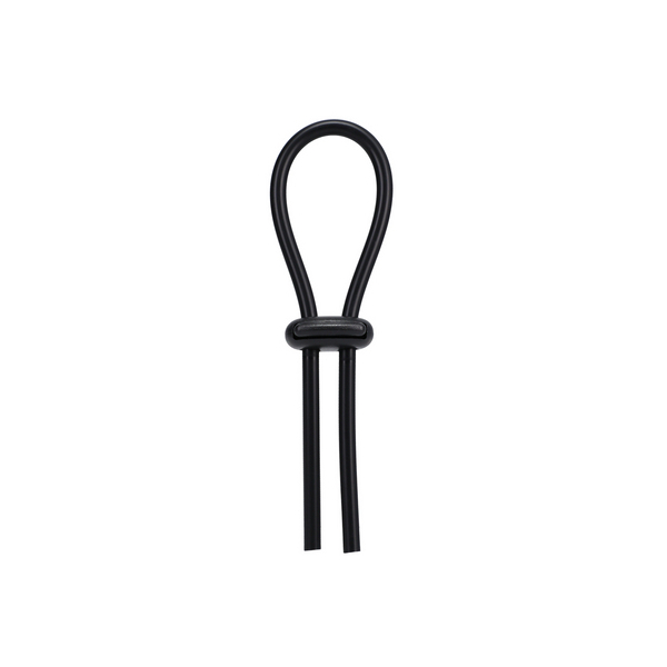 Anneau pénien ajustable LASSO DOUBLE Noir