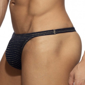 Addicted Regal swim thong Navy blue-Gold