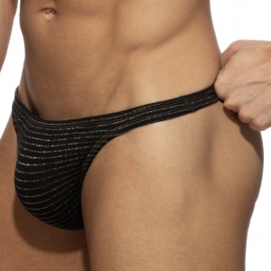 Addicted Regal bathing g-string Black-Gold