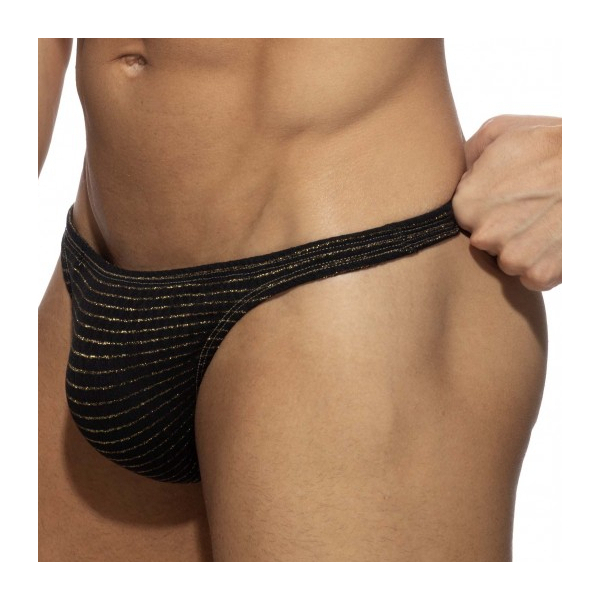 String de bain REGAL Noir-Doré