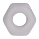 Anneau pénien en silicone THE NUT 25 mm Blanc