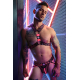 Dickmatized Harness Black-Rose neon