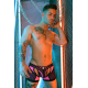 Boxer Jock Dickmatized Black-Rose neon