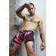 Boxer Jock Dickmatized Black-Rose neon