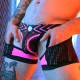 Boxer Jock DICKMATIZED Breedwell Noir-Rose neon