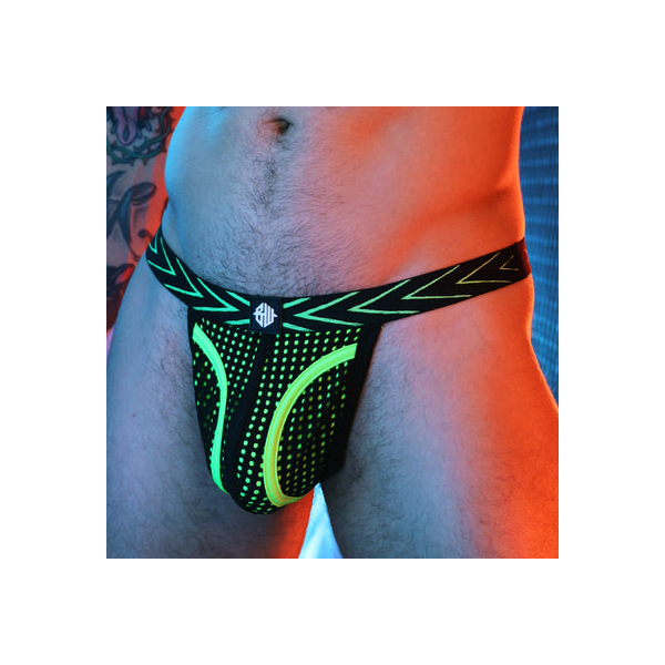 String Dickmatized Noir-Vert neon