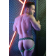 Jockstrap Dickmatized Black-Green neon