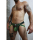 Jockstrap Dickmatized neon preto-verde