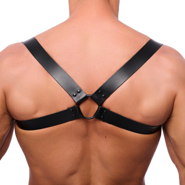 Shoulder Leather Harness Black