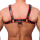 Black-Red Leather Harness